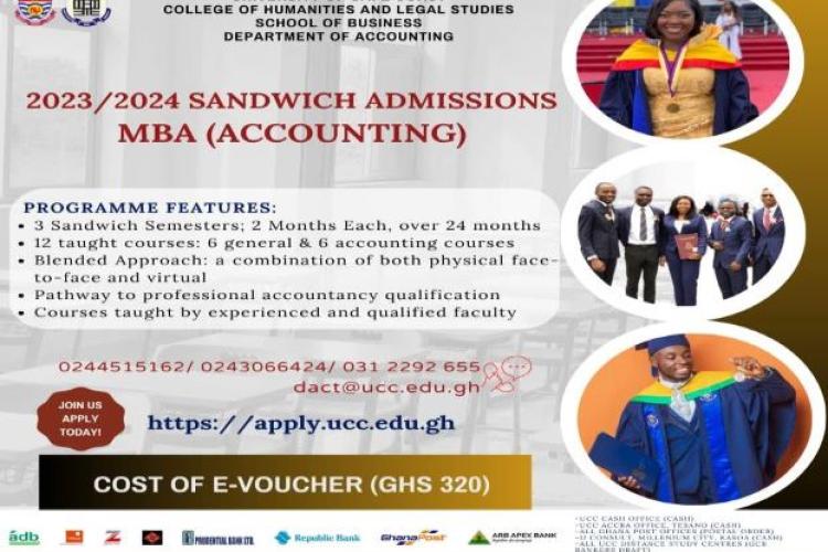 2023/2024 SANDWICH ADMISSIONS MBA (ACCOUNTING)